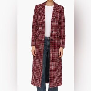 BEAUTIFUL Avec Les Filles Single Breasted Tweed Maxi Coat new w/o tags, L, 10/12